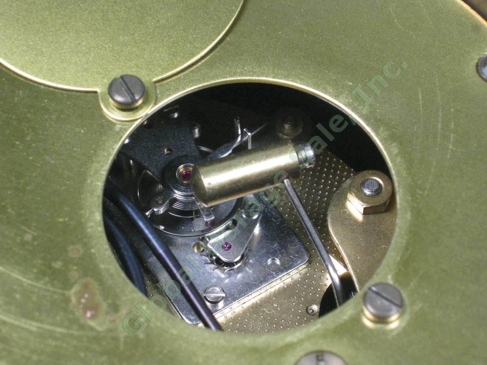 Airguide Brass Nautical Ships Bell Porthole Clock + Barometer Desk Set German NR 6