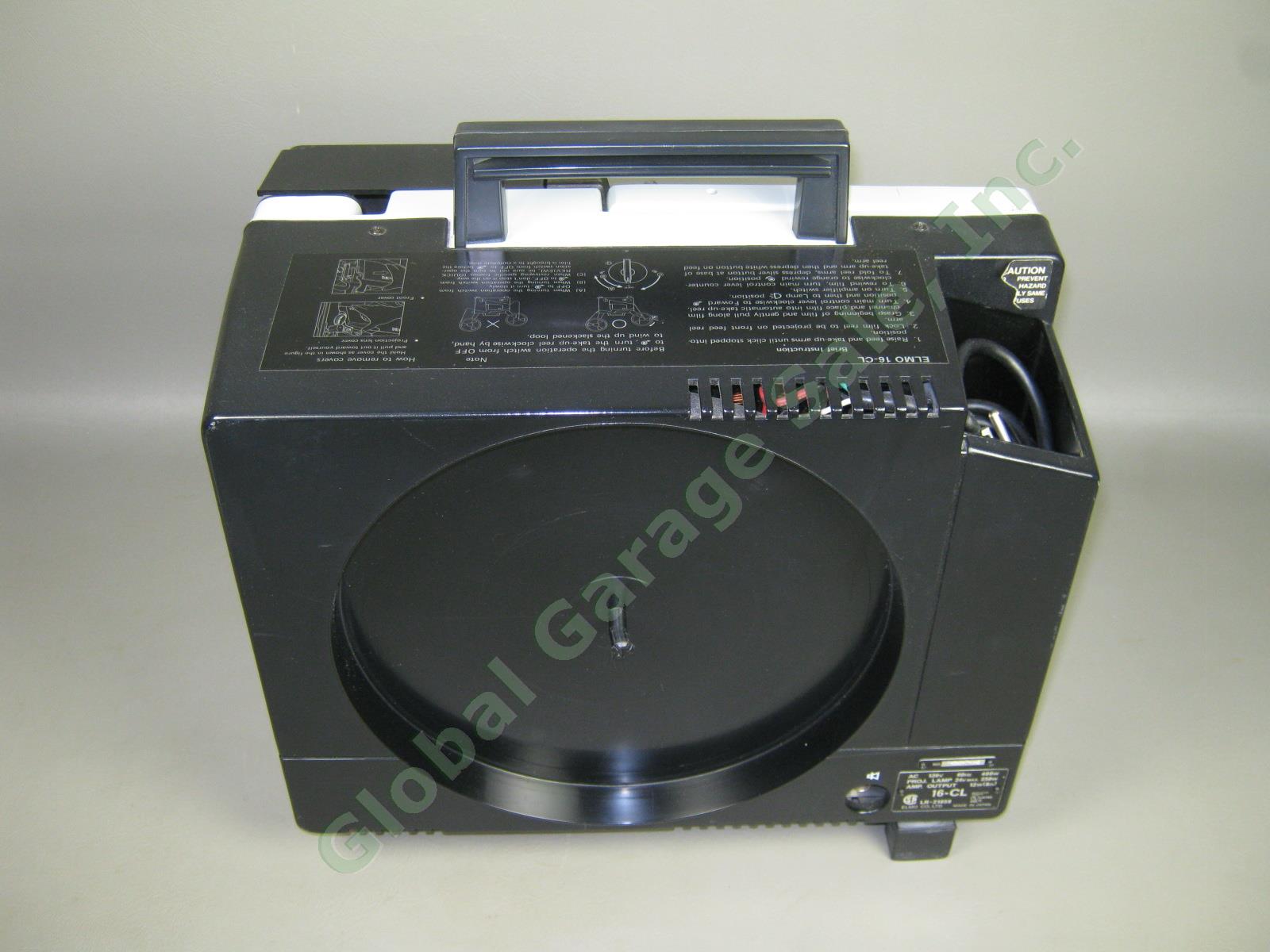Vtg Elmo 16-CL Optical 16mm Channel Loading Sound Film Home Movie Projector NR!! 6