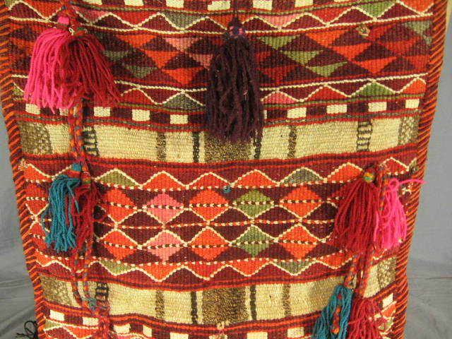 Antique Wool Bedouin Camel Blanket Textile Hand Woven 1