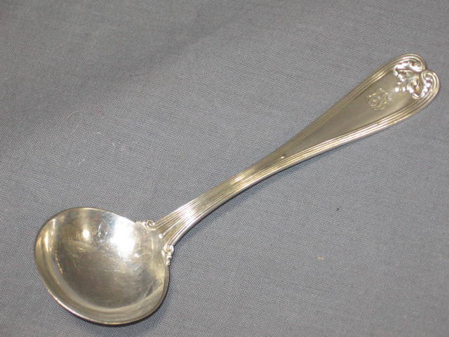 12 Sterling Silver Spoons Tiffany & Co Pat 1895 T .85lb 2