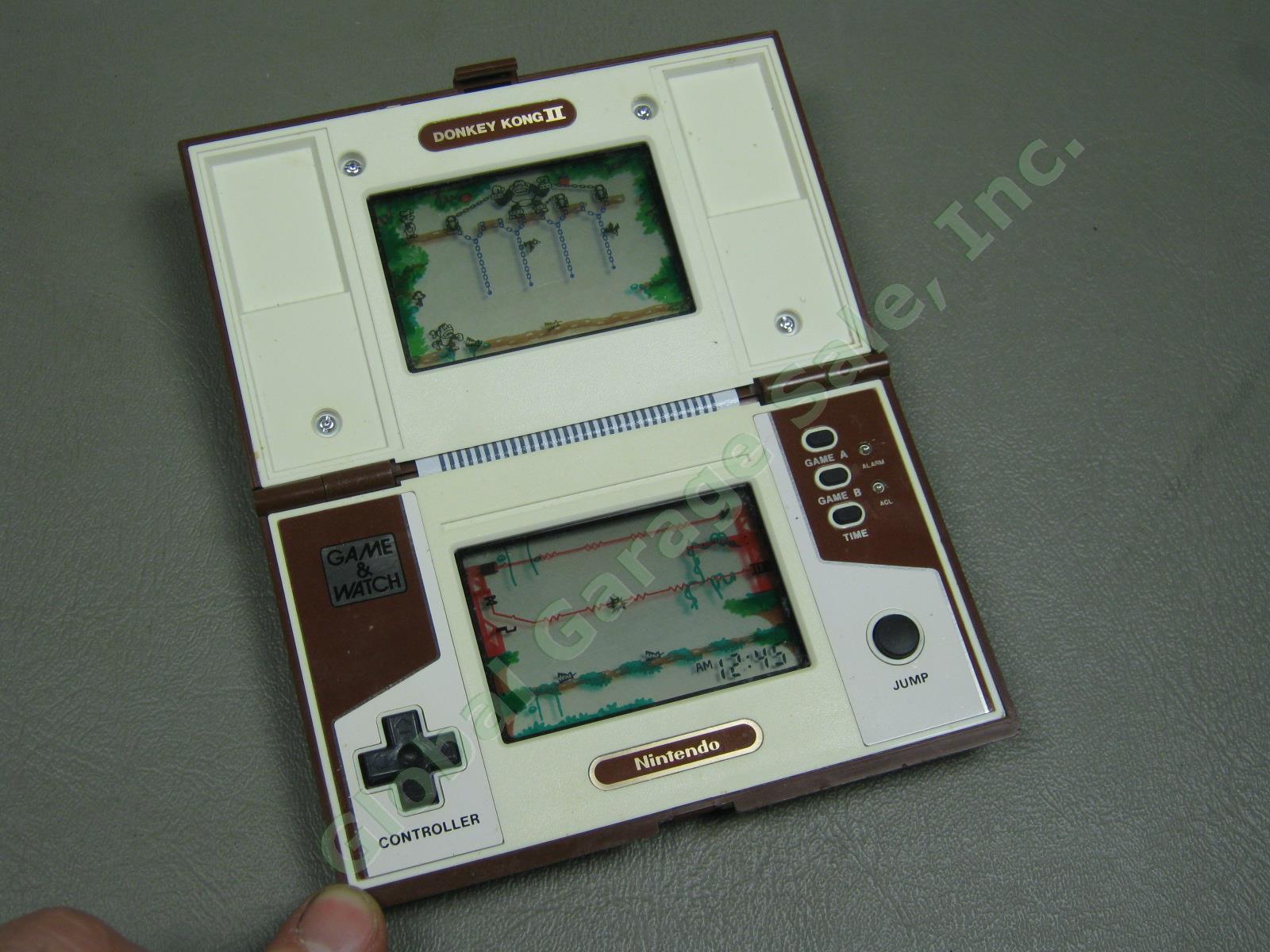 Vtg Nintendo Multi Screen Pocket Size Donkey Kong II Game & Watch JR-55 + Box NR 2