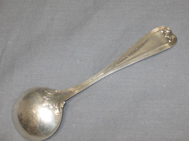 12 Sterling Silver Spoons Tiffany & Co Pat 1895 T .85lb 4