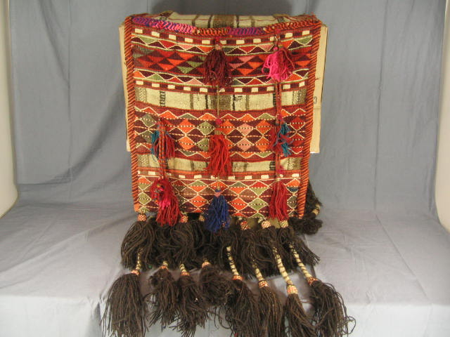 Antique Wool Bedouin Camel Blanket Textile Hand Woven 3