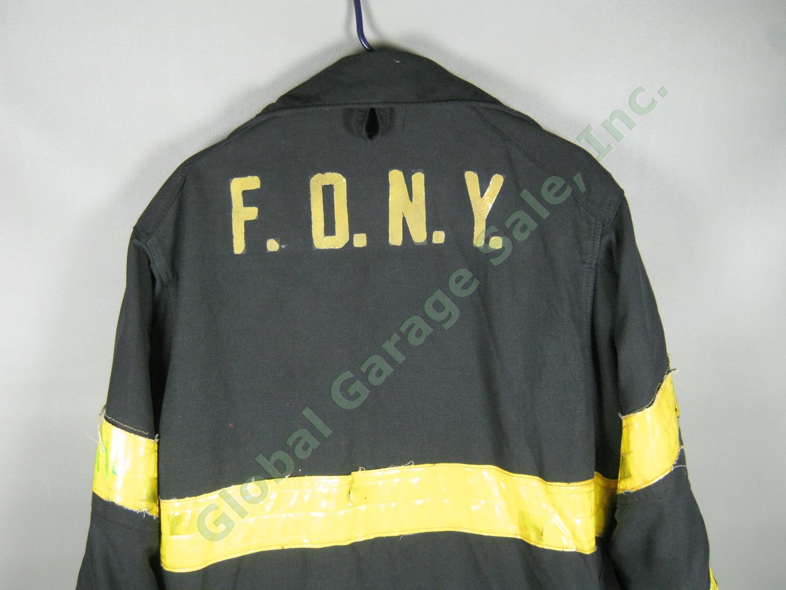 Vtg Janesville FDNY NYC Fire Dept Summer Firefighter Turnout Bunker Jacket NR! 1