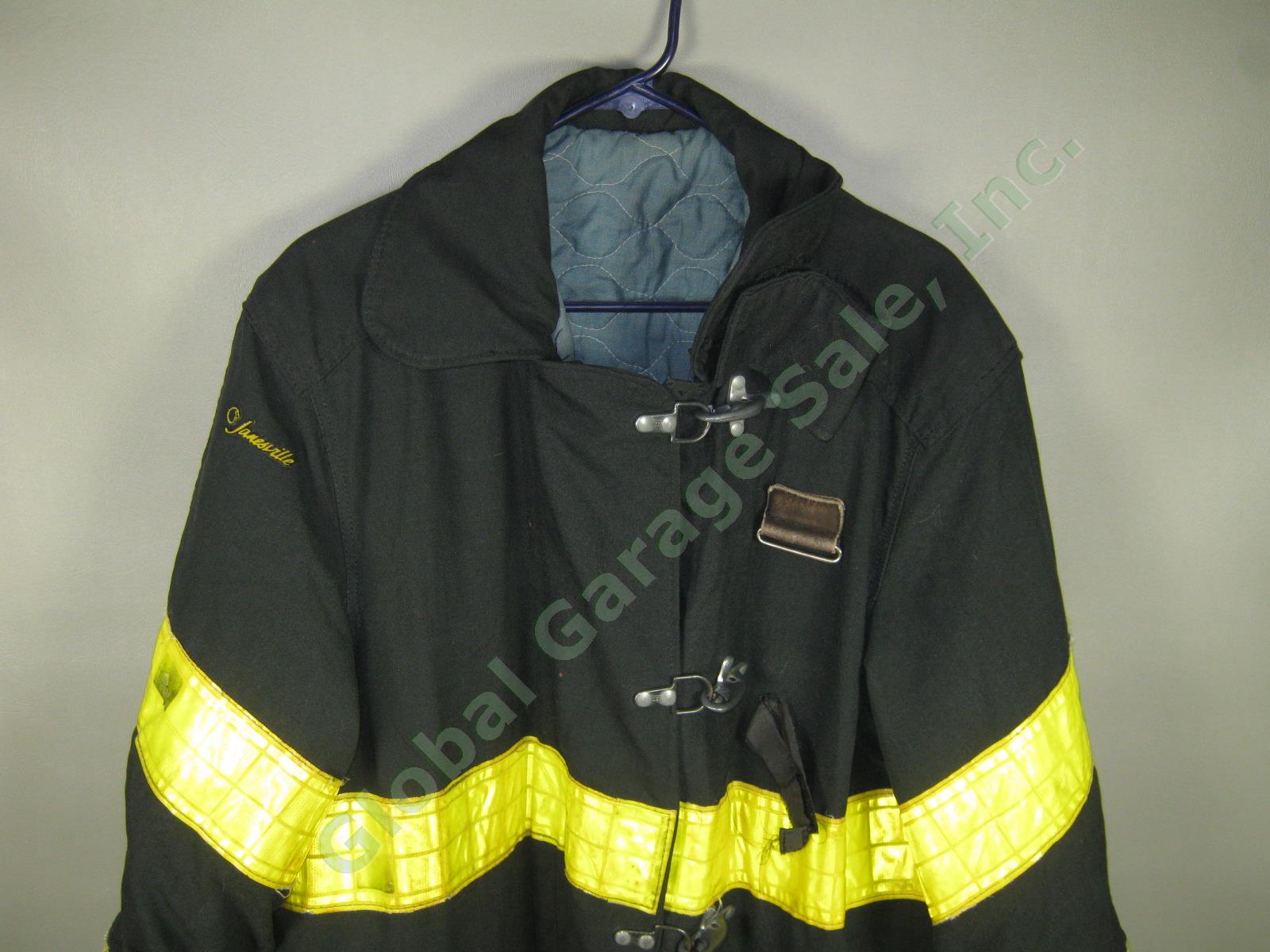 Vtg Janesville FDNY NYC Fire Dept Summer Firefighter Turnout Bunker Jacket NR! 3