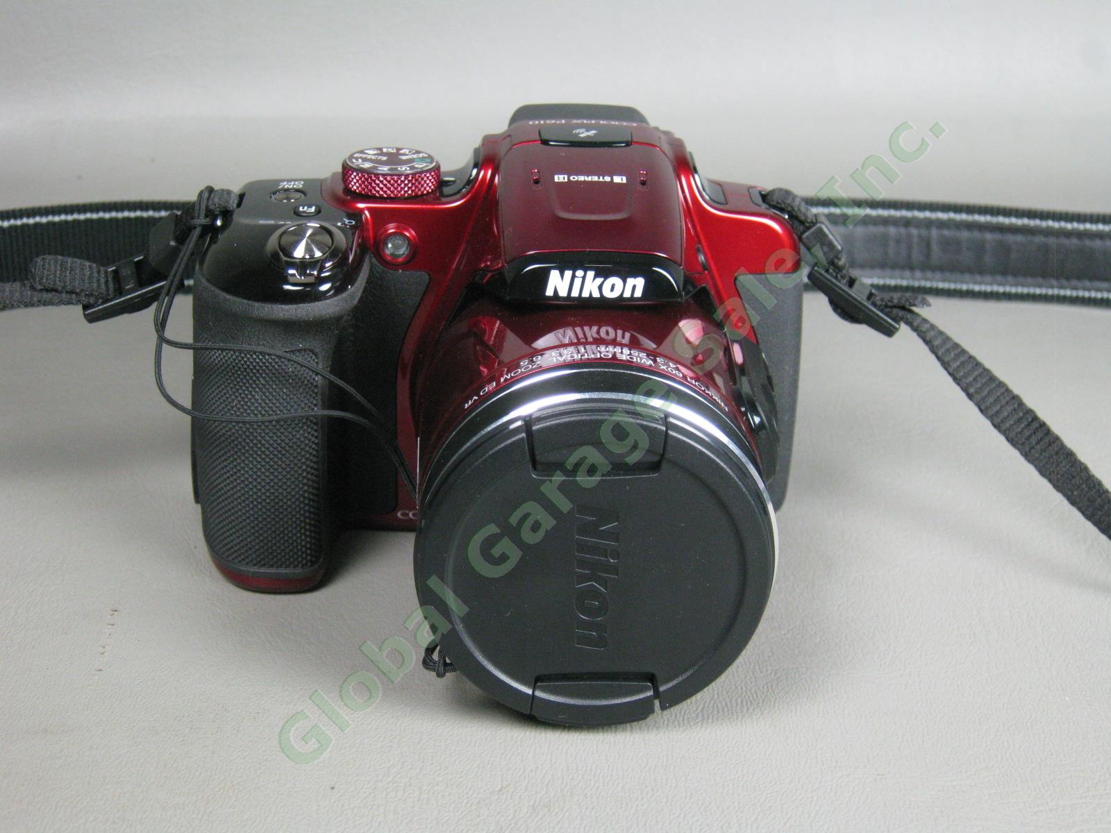 Nikon Coolpix P610 WiFi 60X Zoom Digital Camera Case Paper Bundle NEAR MINT! NR! 1