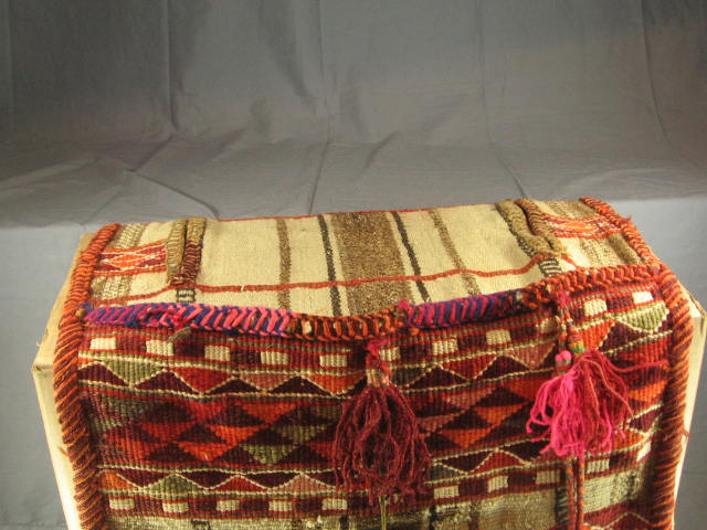 Antique Wool Bedouin Camel Blanket Textile Hand Woven 6
