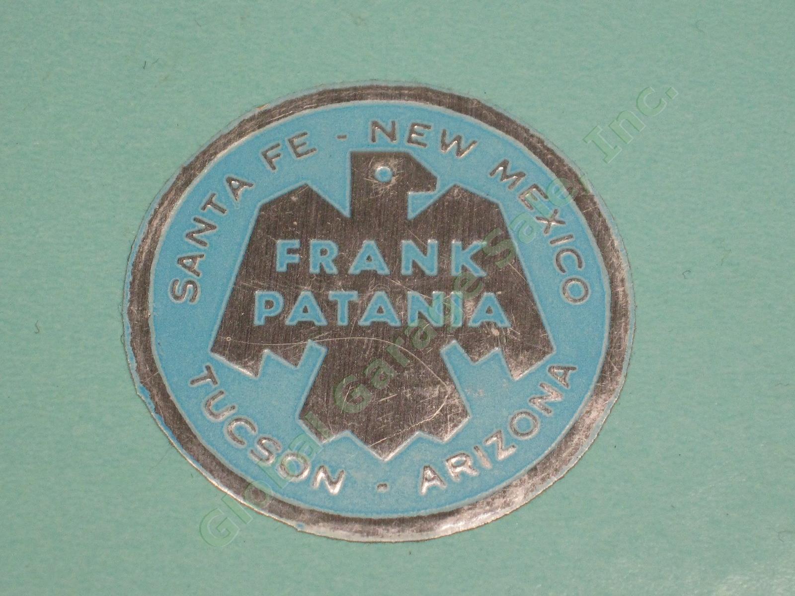 Vtg Frank Patania Sterling Silver Turquoise Conquistadores Del Cielo Bolo Tie NR 5