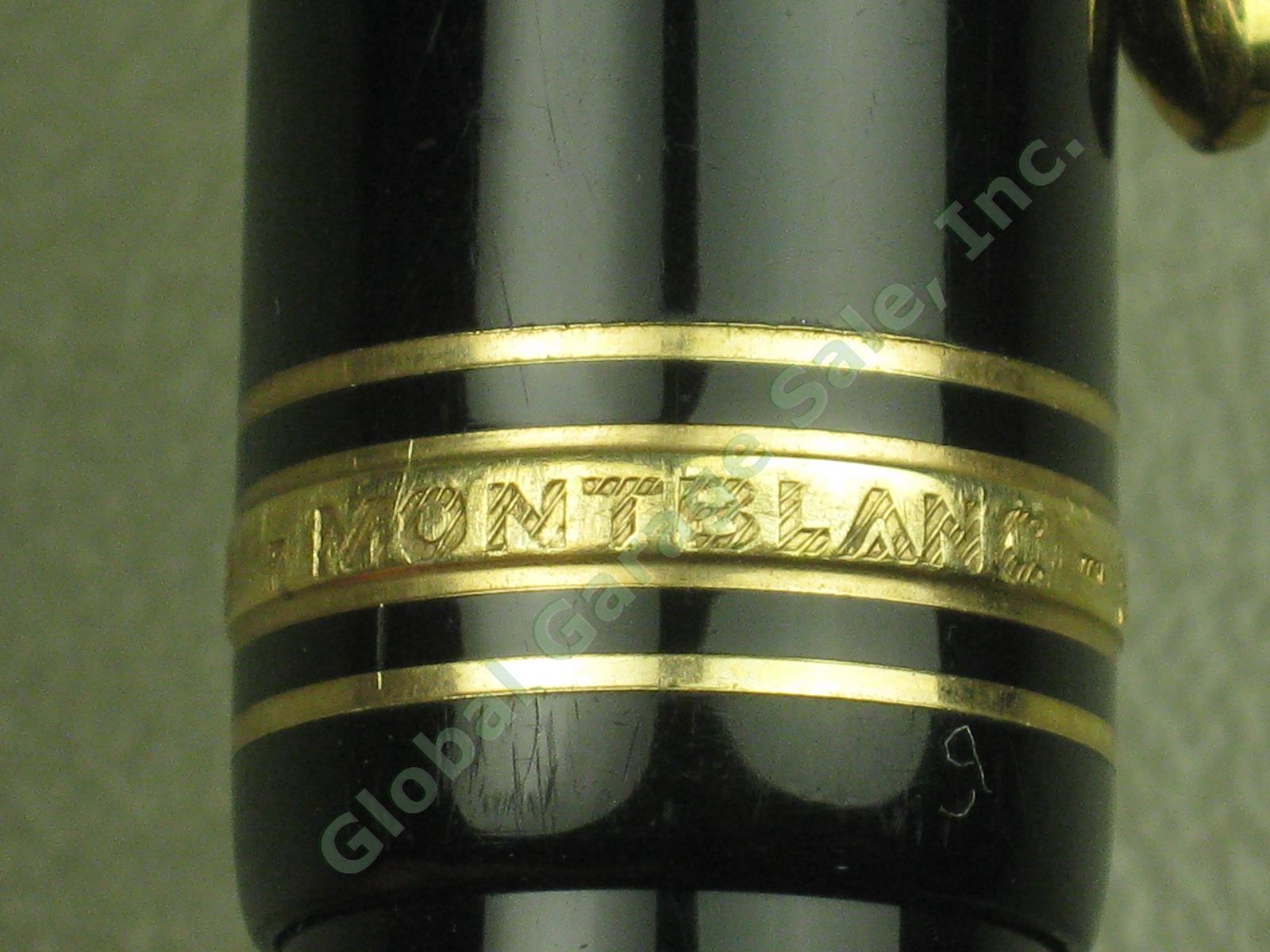 2 Montblanc Fountain Pens Meisterstuck No 149 4810 14C 585 Gold Nib + 14K/ct Ink 2