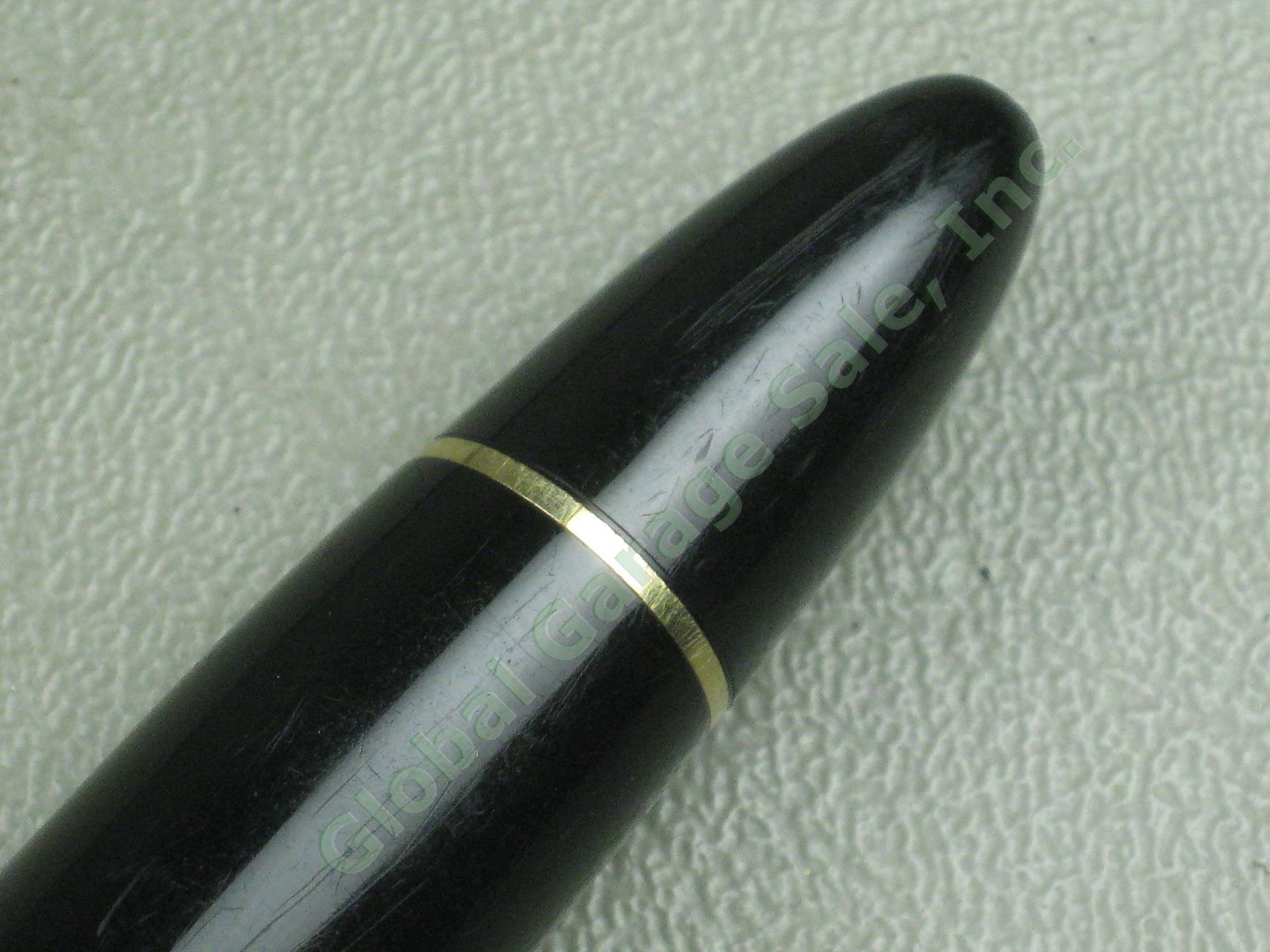 2 Montblanc Fountain Pens Meisterstuck No 149 4810 14C 585 Gold Nib + 14K/ct Ink 6