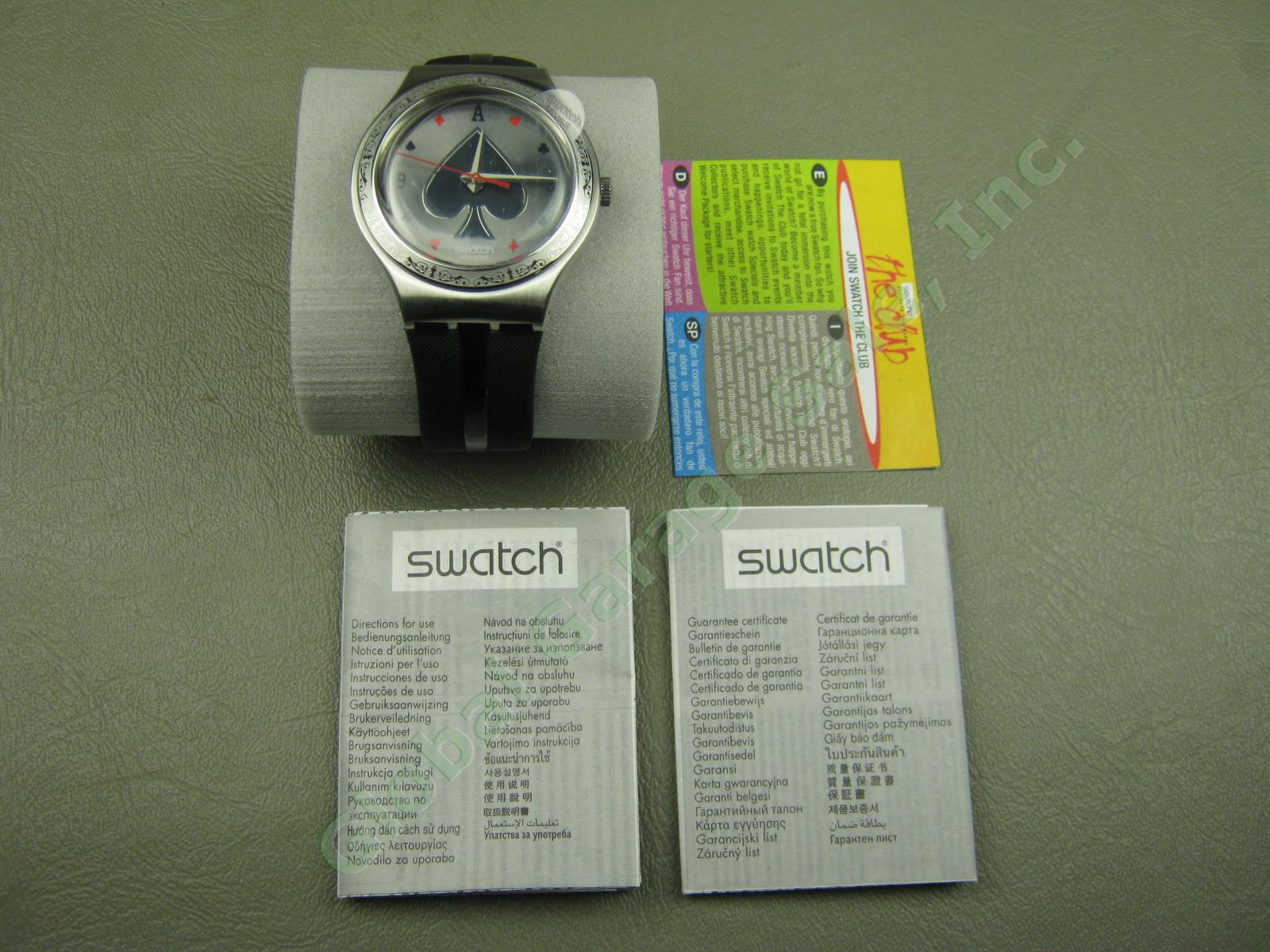 New Swatch Irony 007 James Bond Villain Collection Le Chiffre Watch YGS128 $115 4