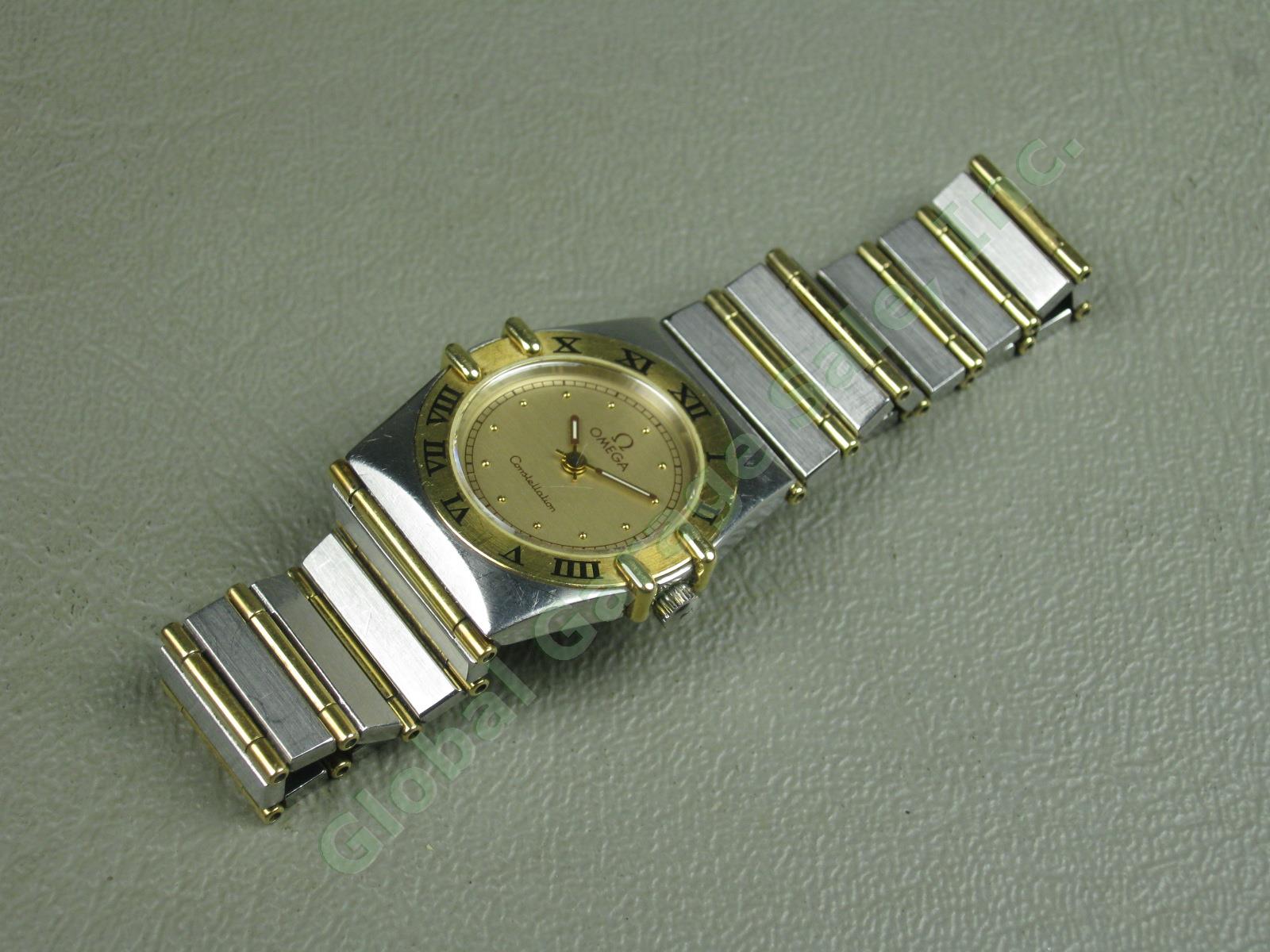 Vtg 1988 Ladies Omega Constellation 5267/2 Swiss Made Watch W/ Box Booklet Links 3