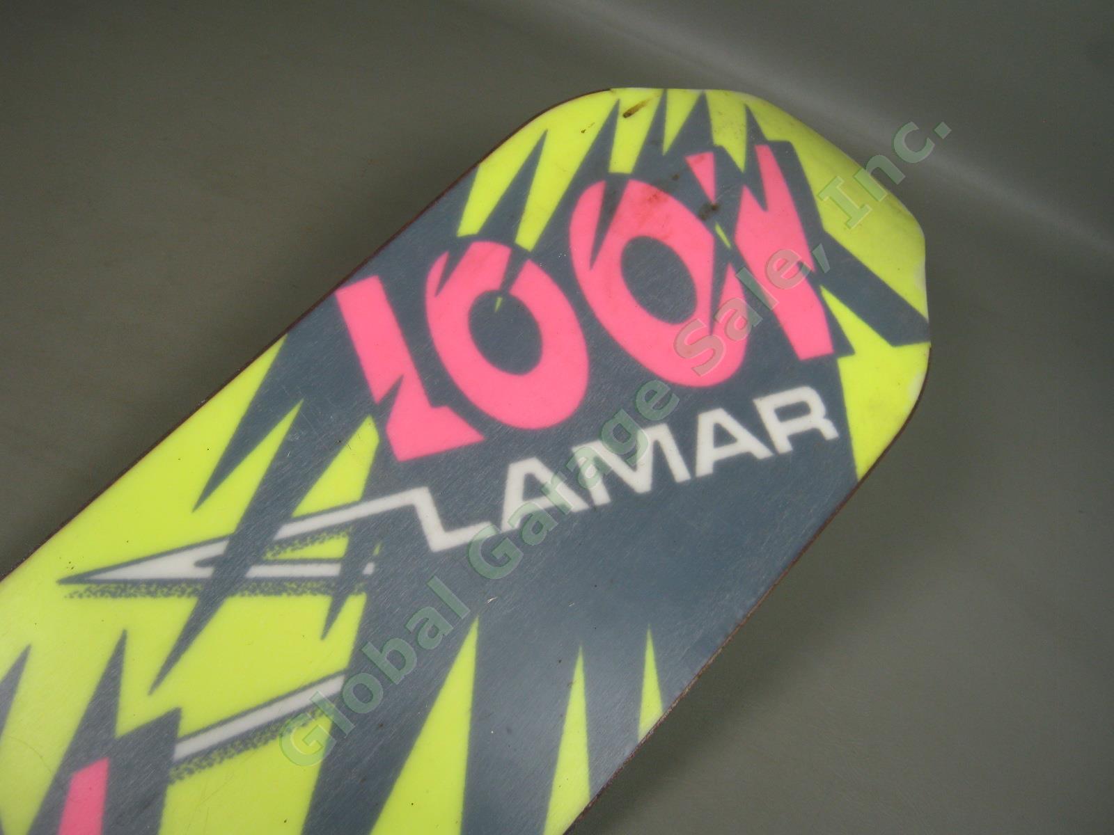 Rare Vtg 1980s Neon Color Look Bert Lamar Freestyle 170 Snowboard No Bindings NR 5