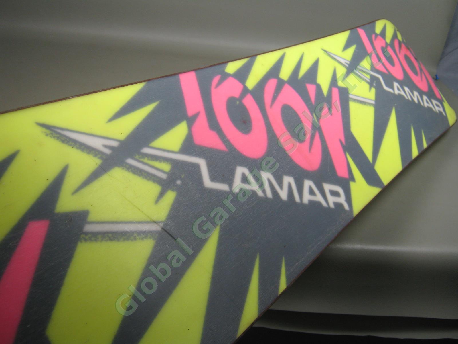 Rare Vtg 1980s Neon Color Look Bert Lamar Freestyle 170 Snowboard No Bindings NR 6