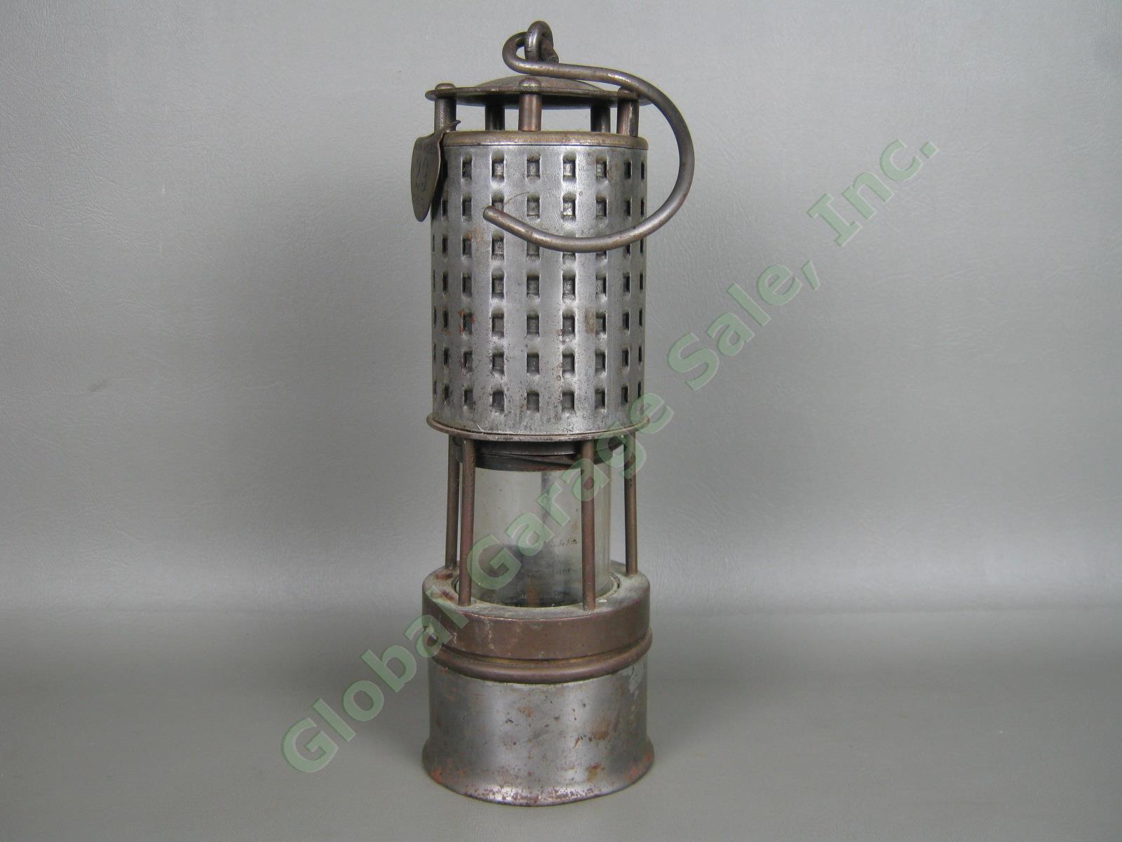 Vtg Permissible 201 Miners Safety Lamp Glen Alden Coal Co 29 No 19 Colly Tag NR! 6