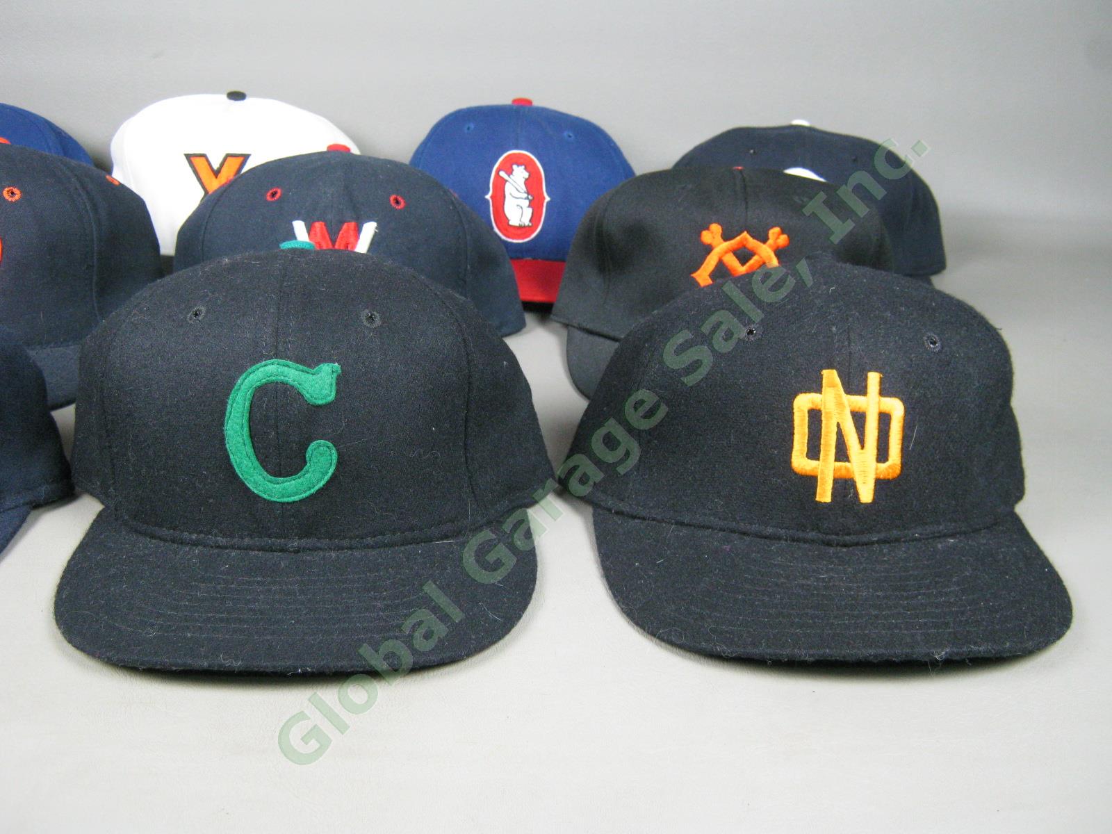 10 Baseball Hat Cap Lot Negro League Yomiuri Giants Ebbets Field Flannels Fitted 1