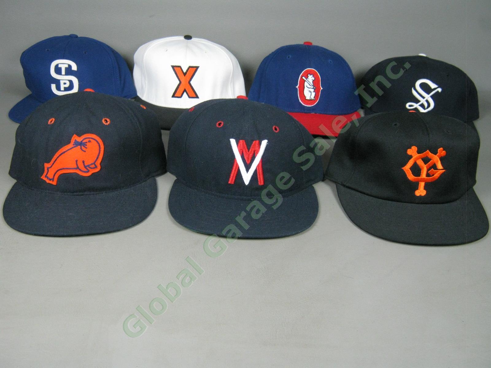 10 Baseball Hat Cap Lot Negro League Yomiuri Giants Ebbets Field Flannels Fitted 5