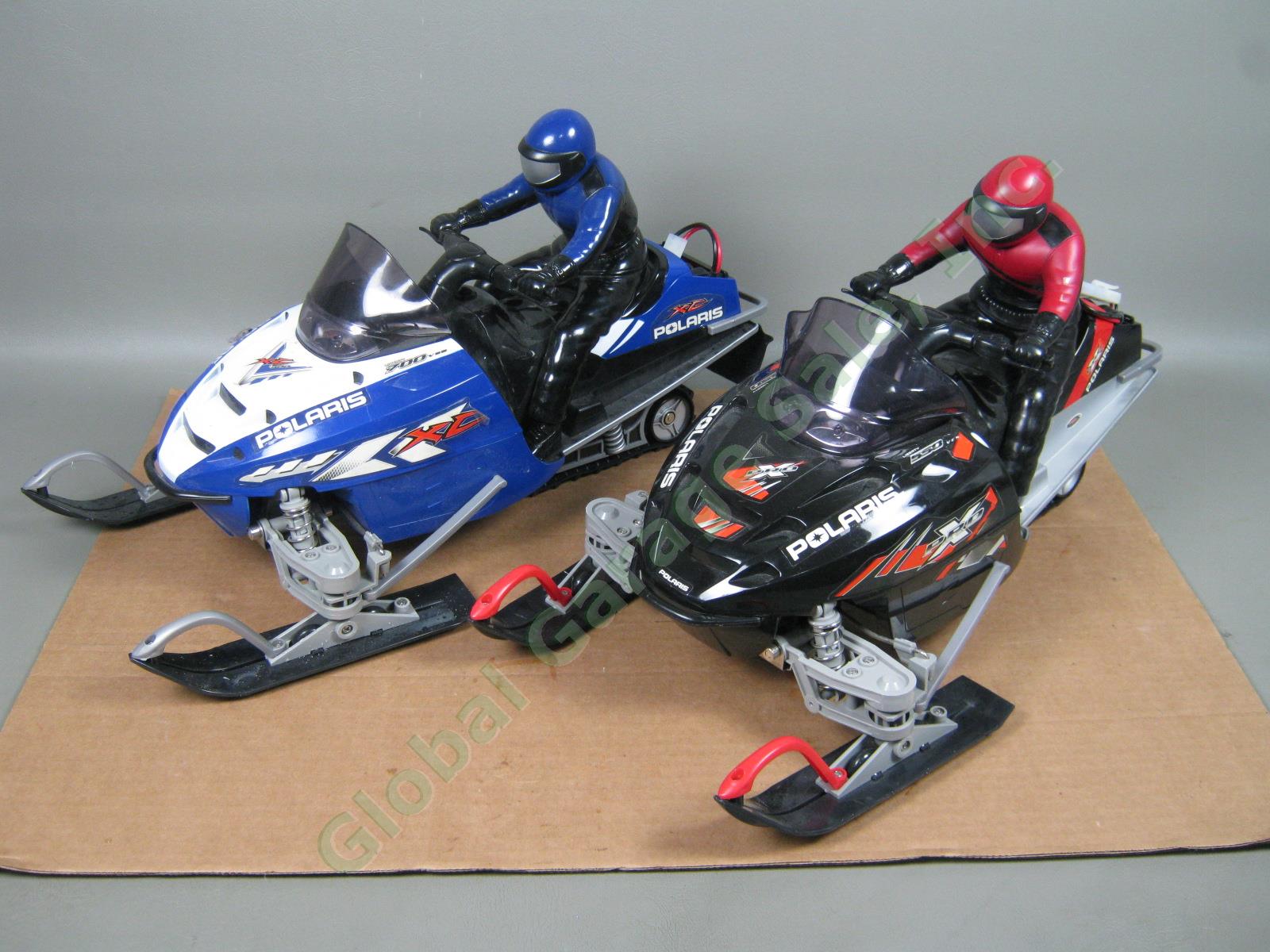2 Polaris RC Remote Control Snowmobile Lot Liberty 550 Pro X 700 XC Tested As-Is 1