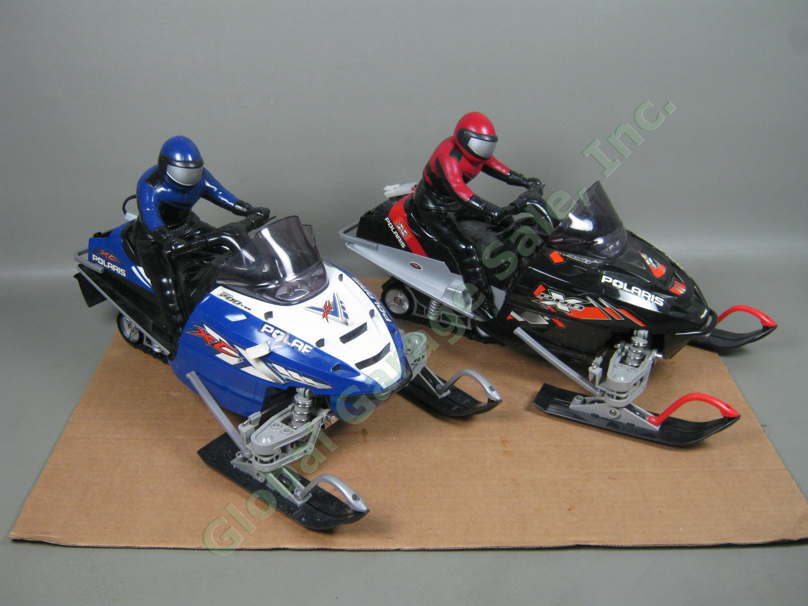 2 Polaris RC Remote Control Snowmobile Lot Liberty 550 Pro X 700 XC Tested As-Is 2