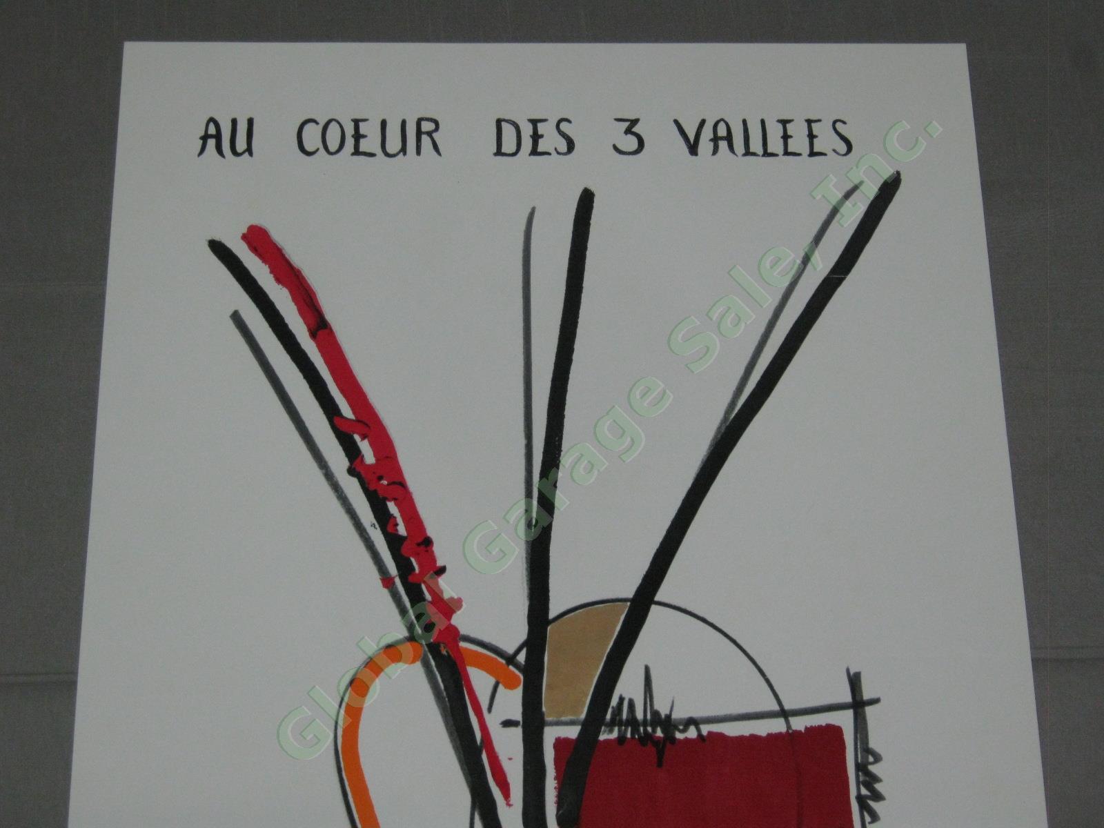 4 Vintage French Travel Ski Posters Morzine-Avoriaz Meribel Chamrousse La Brede 12