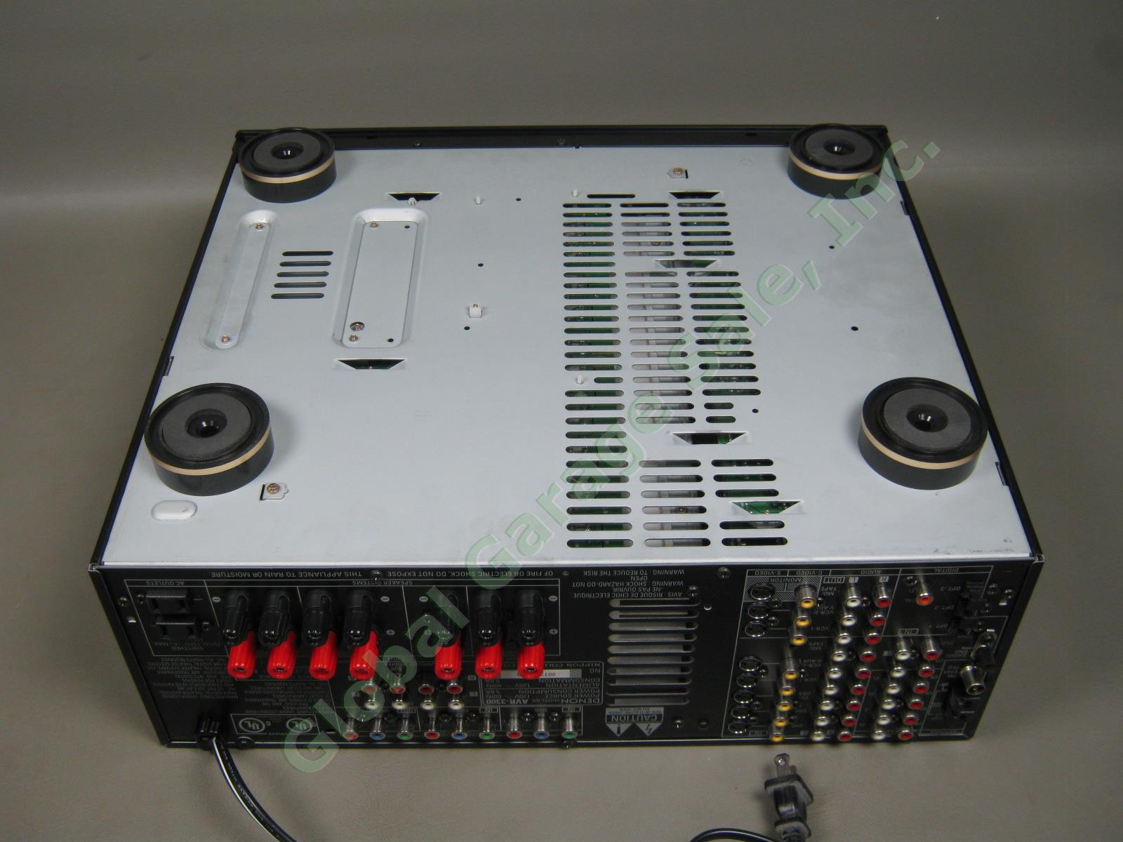 Denon AVR-3300 Integrated 5.1 Dolby Digital AV Surround Receiver Remote Bundle + 8