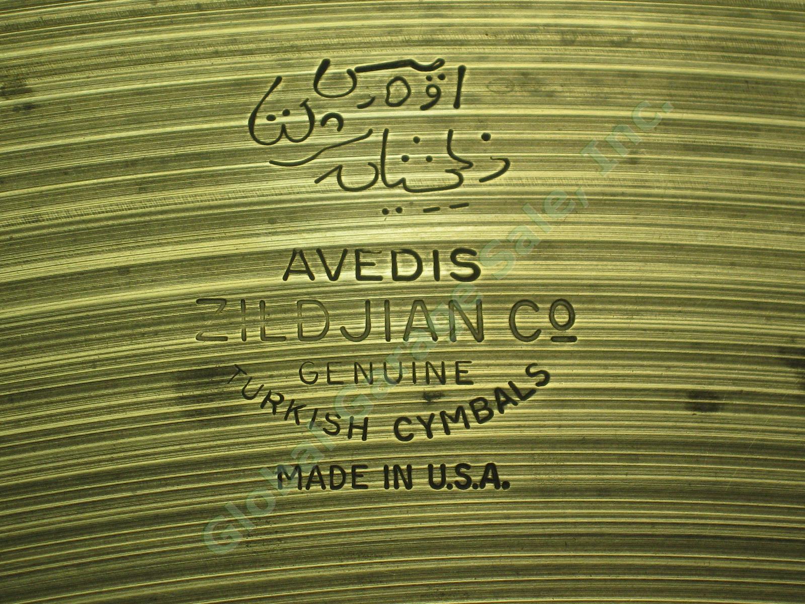 Vtg 24" Avedis Zildjian Co Genuine Turkish Ride Cymbal Made In USA 4535 Grams NR 1