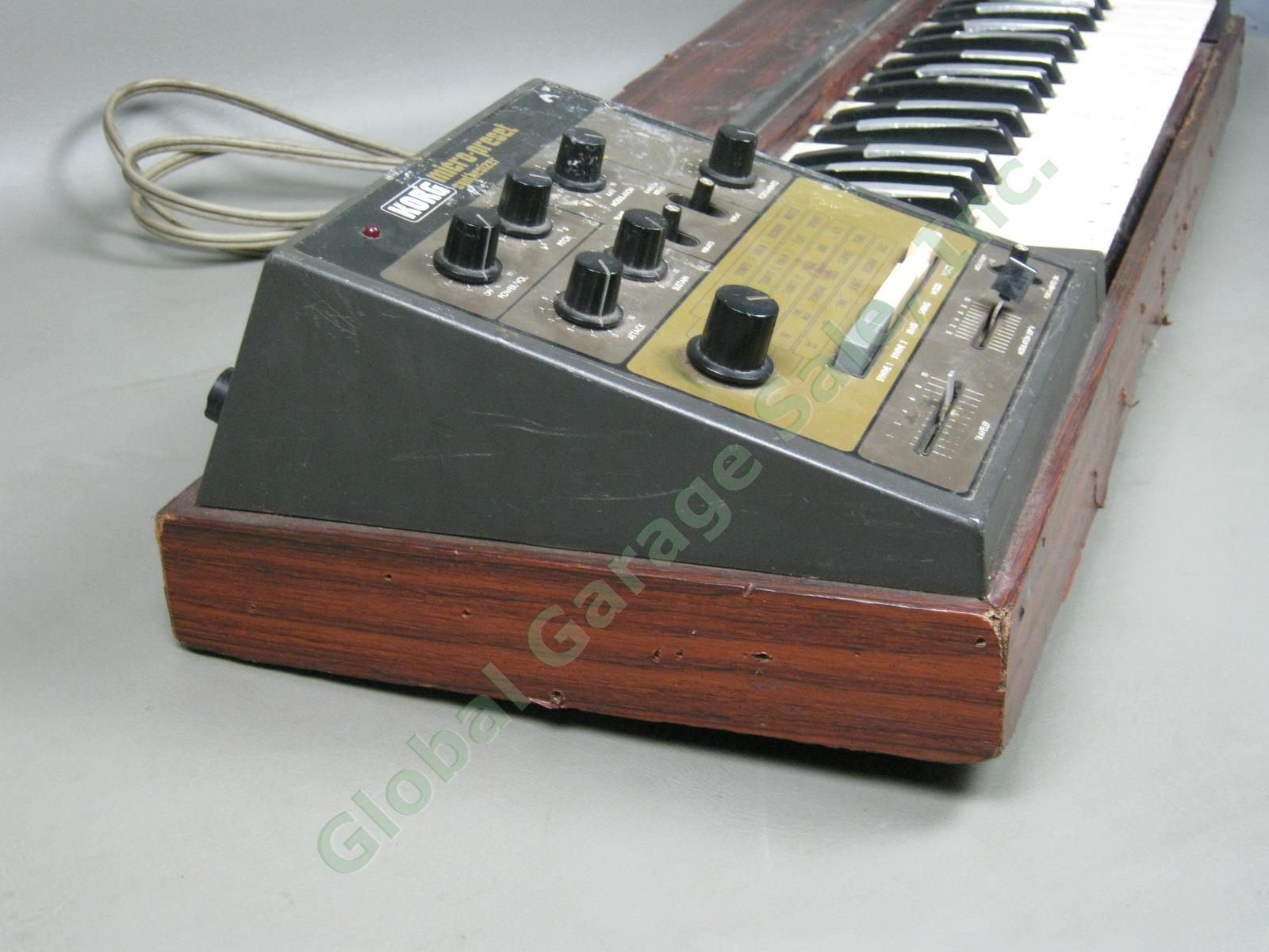 Rare Vtg KORG Micro-Preset M-500 SP Analog Synth Synthesizer W/ Built-In Speaker 5