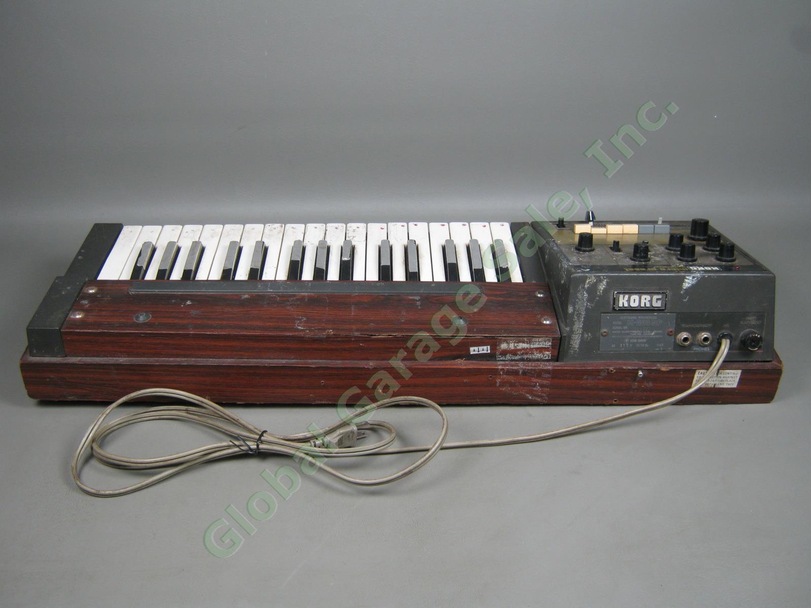 Rare Vtg KORG Micro-Preset M-500 SP Analog Synth Synthesizer W/ Built-In Speaker 6