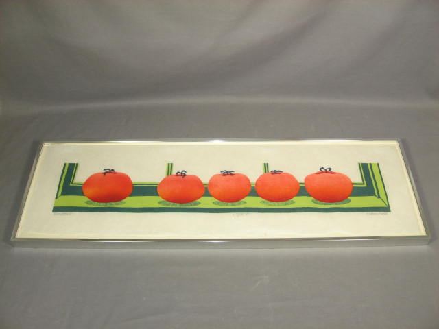 Original Sabra Field Woodcut Print Tomatoes 117/300 NR