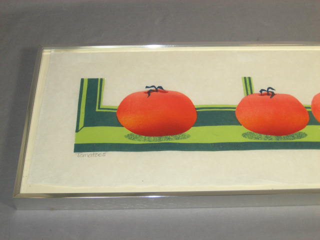 Original Sabra Field Woodcut Print Tomatoes 117/300 NR 1