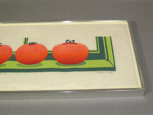 Original Sabra Field Woodcut Print Tomatoes 117/300 NR 2