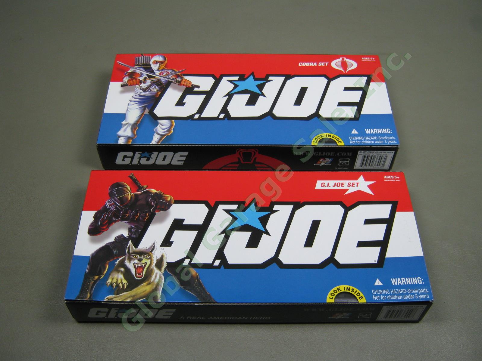Sealed GI Joe Cobra 25th Anniversary 5 Figure Pack Sets Lot Snake Eyes Lady Jaye