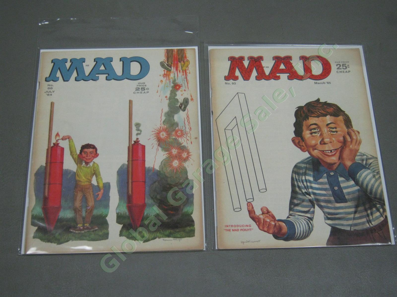 Vtg 1960s 1964-1970 Mad Magazine Lot + Specials w/ Inserts Near Complete #93-136 1