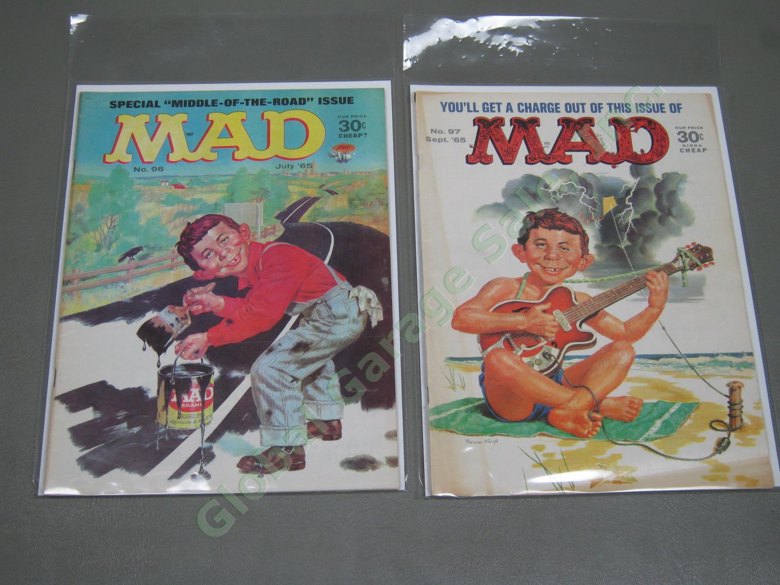 Vtg 1960s 1964-1970 Mad Magazine Lot + Specials w/ Inserts Near Complete #93-136 3