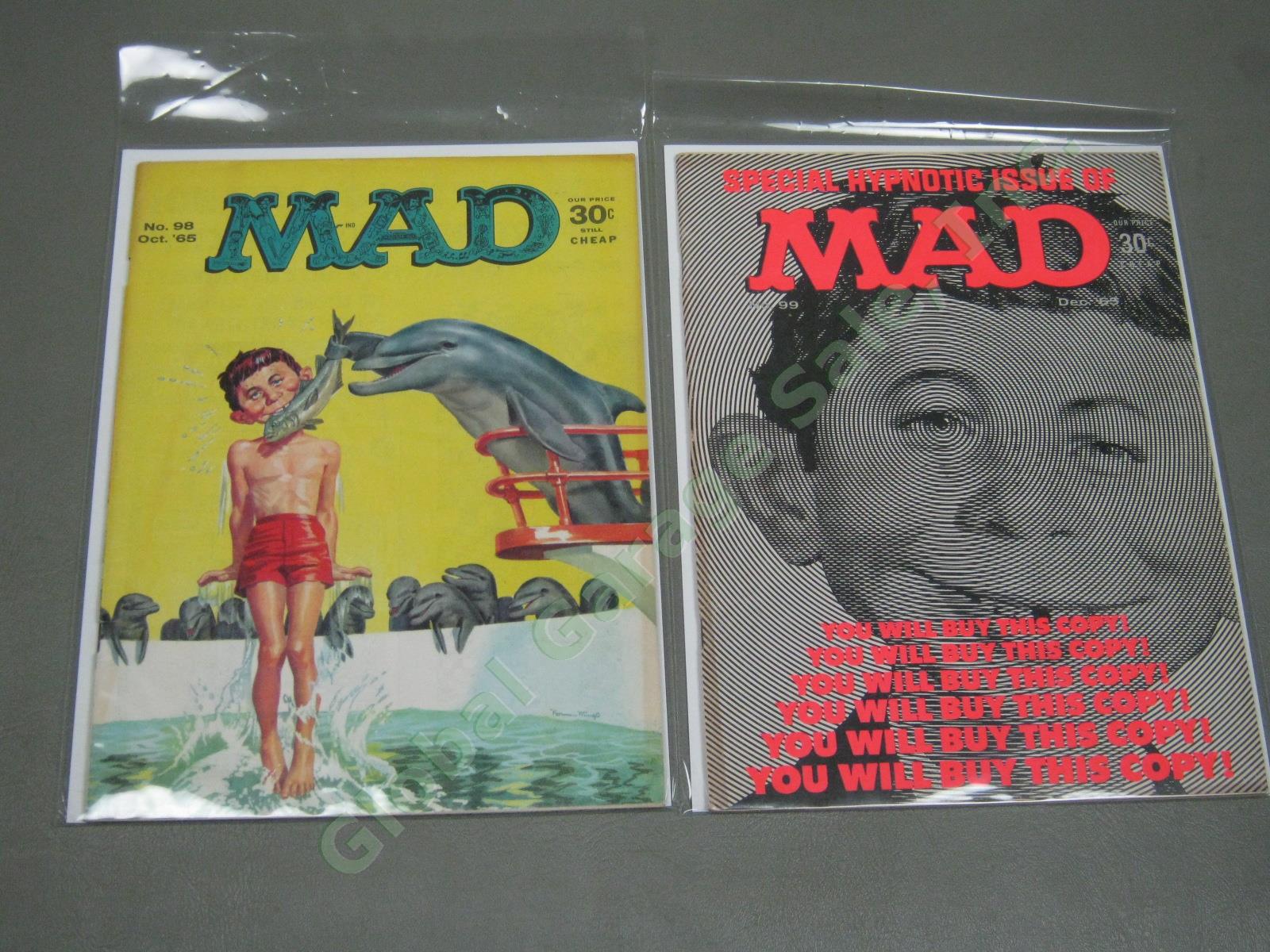 Vtg 1960s 1964-1970 Mad Magazine Lot + Specials w/ Inserts Near Complete #93-136 4