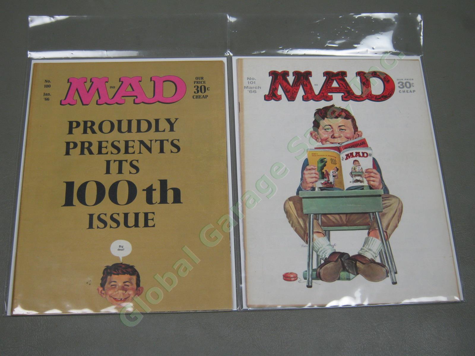 Vtg 1960s 1964-1970 Mad Magazine Lot + Specials w/ Inserts Near Complete #93-136 5
