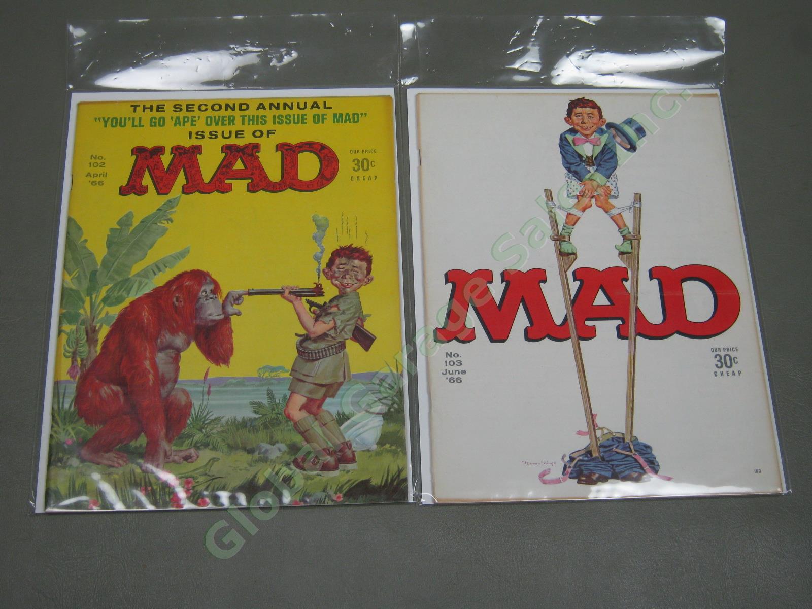 Vtg 1960s 1964-1970 Mad Magazine Lot + Specials w/ Inserts Near Complete #93-136 6