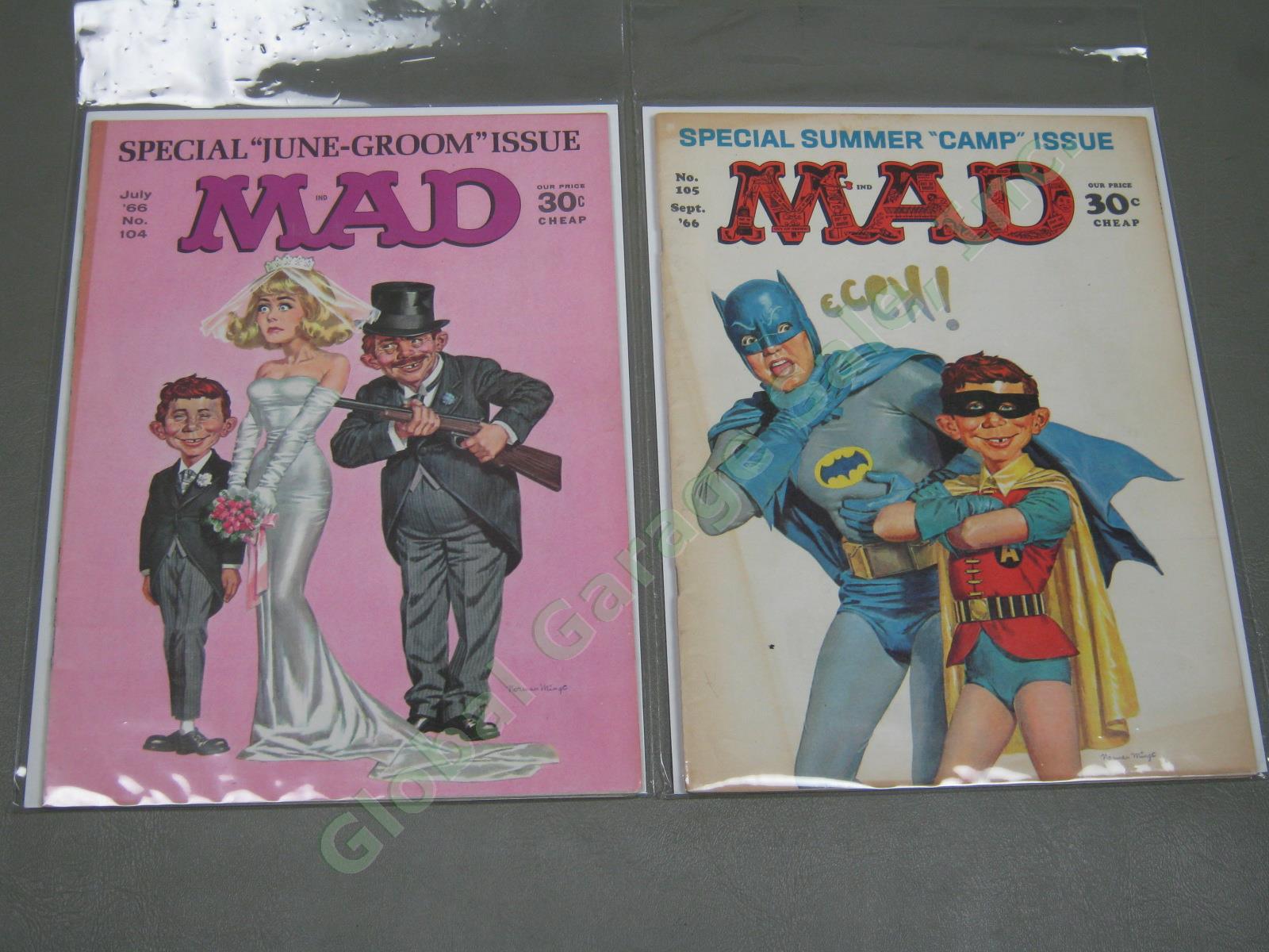 Vtg 1960s 1964-1970 Mad Magazine Lot + Specials w/ Inserts Near Complete #93-136 7