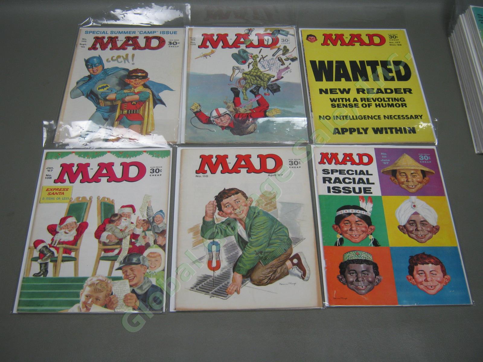 Vtg 1960s 1964-1970 Mad Magazine Lot + Specials w/ Inserts Near Complete #93-136 8