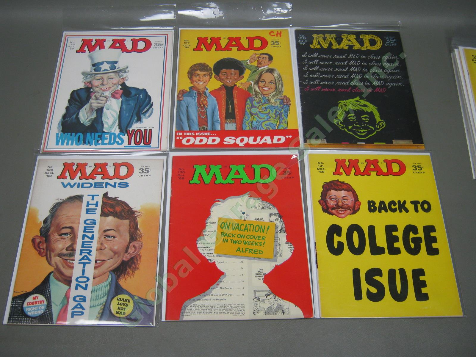 Vtg 1960s 1964-1970 Mad Magazine Lot + Specials w/ Inserts Near Complete #93-136 11