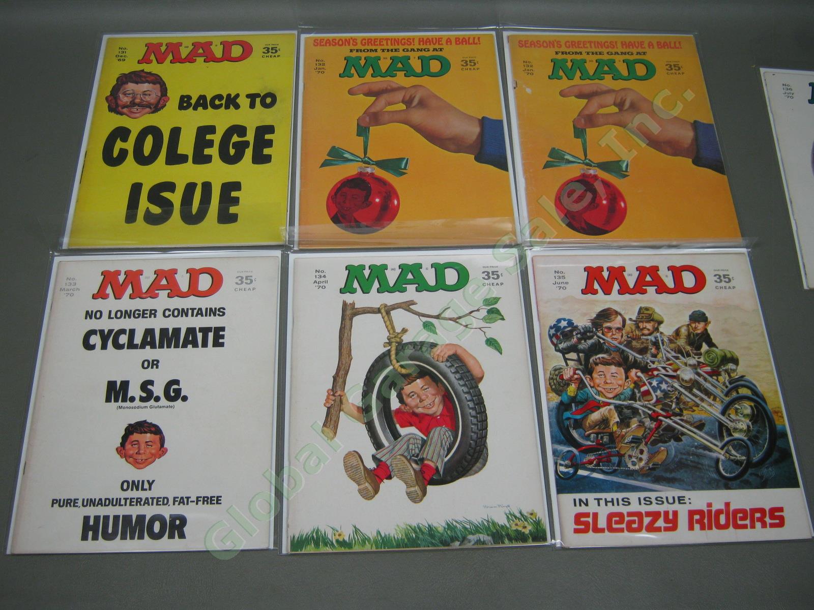 Vtg 1960s 1964-1970 Mad Magazine Lot + Specials w/ Inserts Near Complete #93-136 12