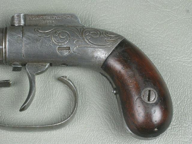 Antique Allen & Thurber .31 Caliber Single Shot Pistol Patent 1845 1