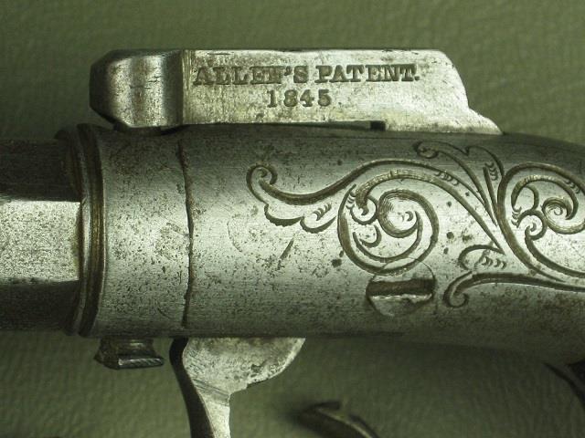 Antique Allen & Thurber .31 Caliber Single Shot Pistol Patent 1845 3