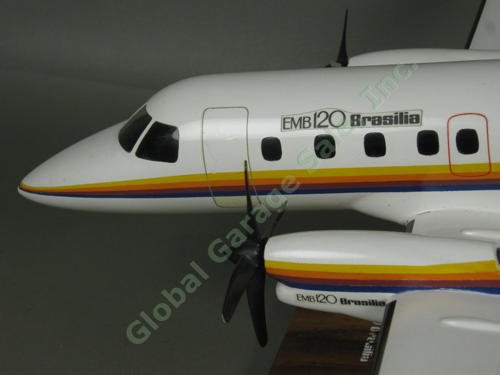 Embraer PT-EMB 120 Brasilia Twin-Turboprop Desk Top Display Model Airplane 16" 6