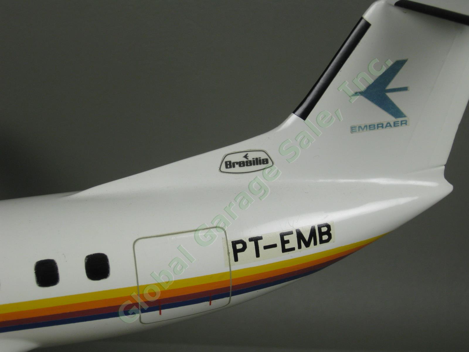 Embraer PT-EMB 120 Brasilia Twin-Turboprop Desk Top Display Model Airplane 16" 7