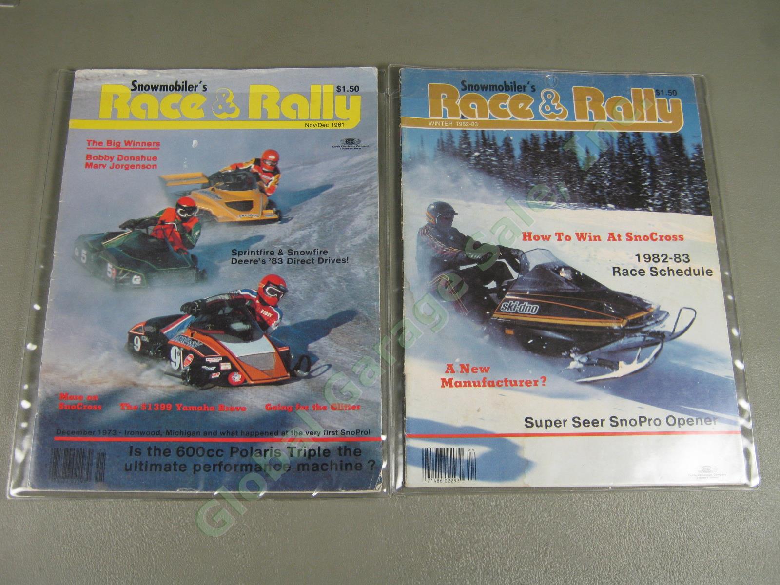 14 Vintage Race & Rally Snowmobile Magazine Lot 1977-1998 Ski-Doo Polaris Yamaha 17