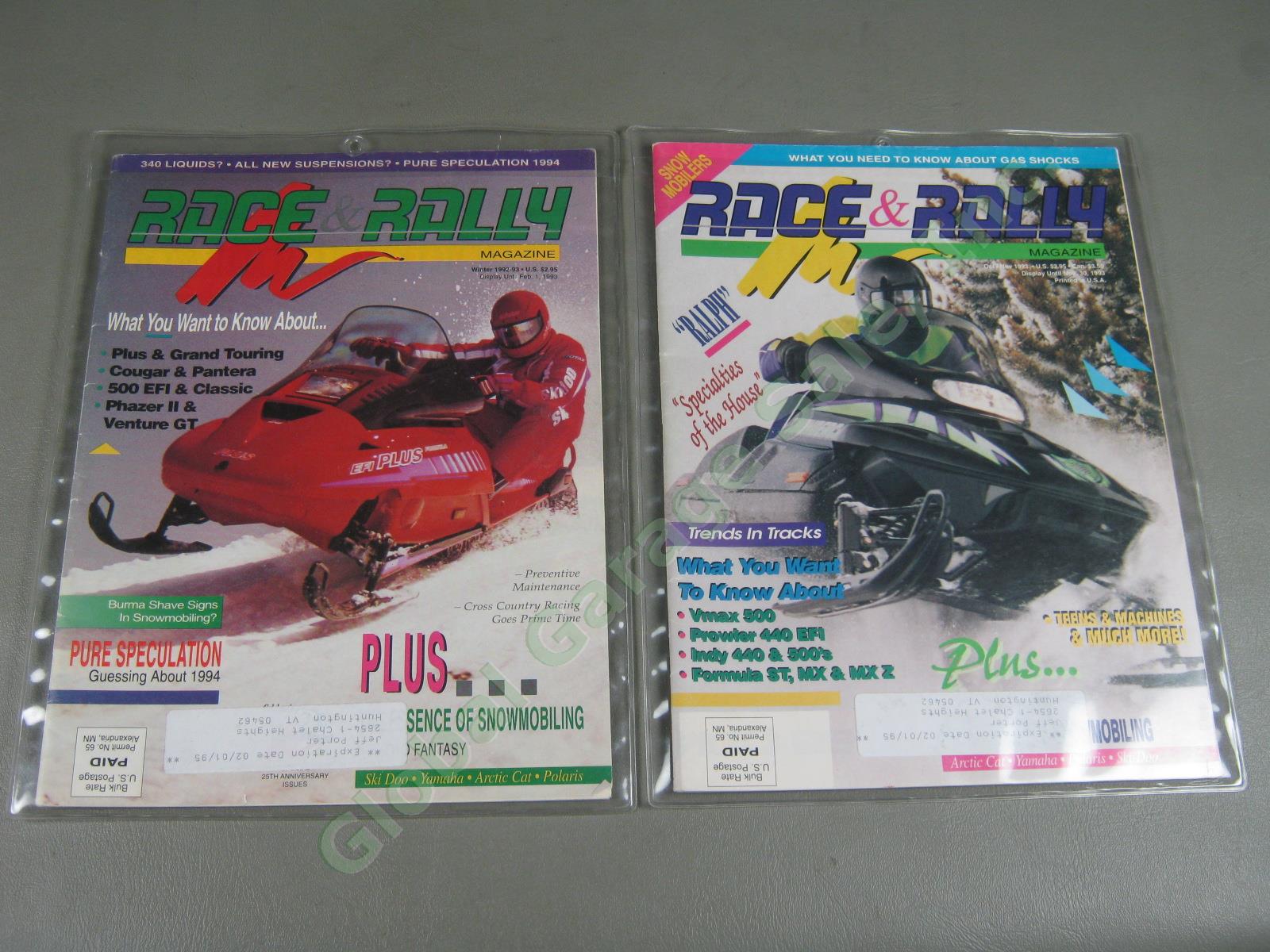 14 Vintage Race & Rally Snowmobile Magazine Lot 1977-1998 Ski-Doo Polaris Yamaha 19
