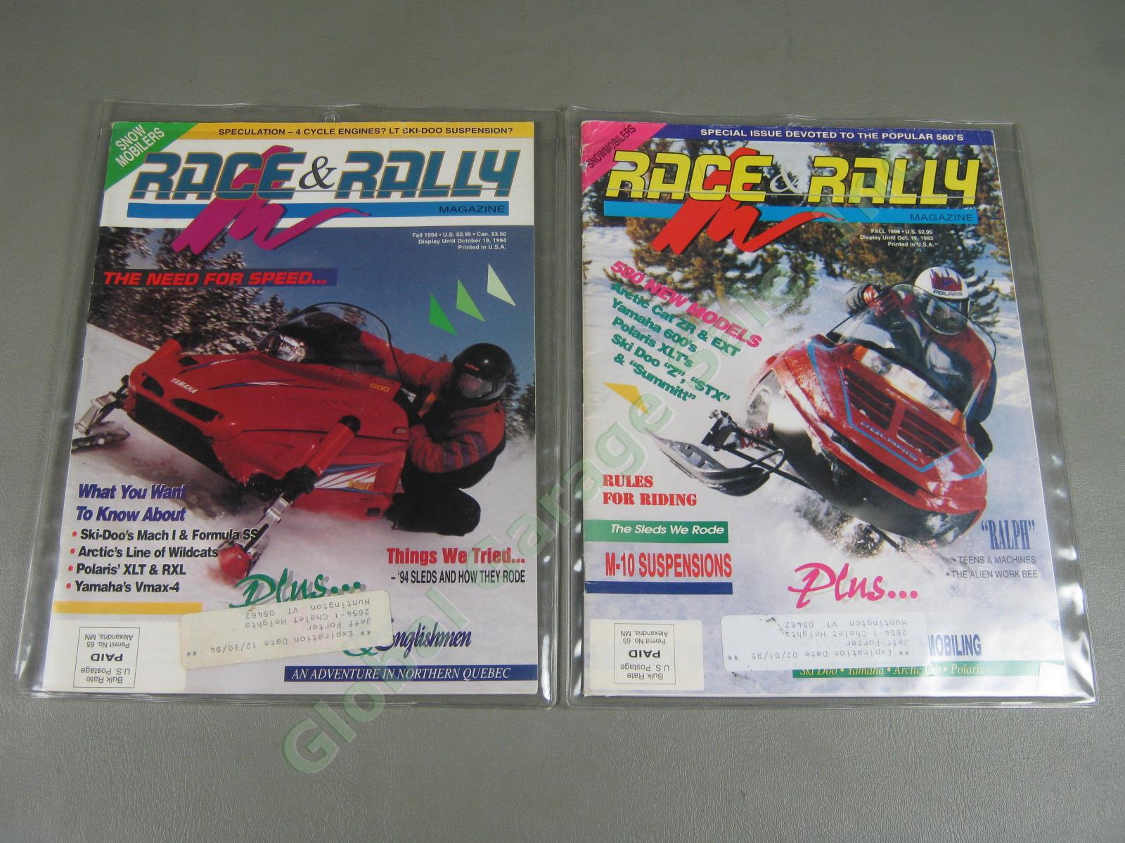 14 Vintage Race & Rally Snowmobile Magazine Lot 1977-1998 Ski-Doo Polaris Yamaha 21