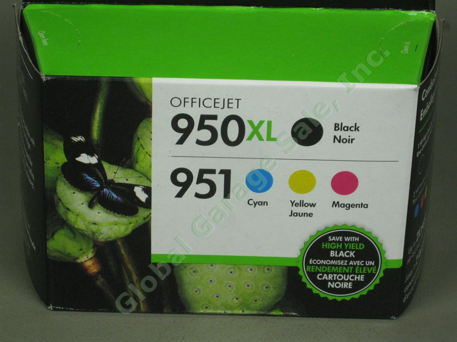 NEW Sealed Genuine HP Officejet 4 Ink Cartridge Combo Pack 950XL Black 951 Color 1