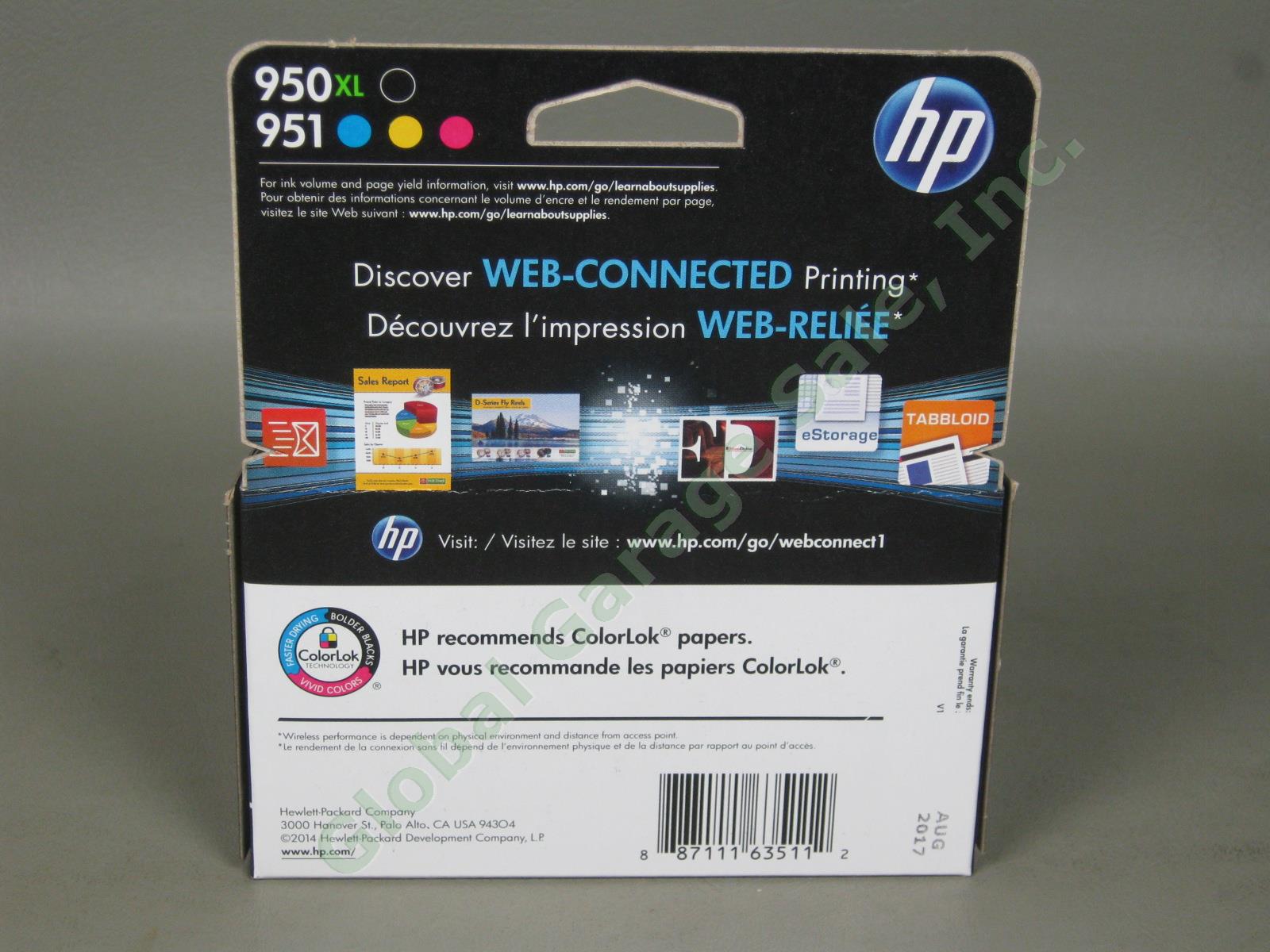 NEW Sealed Genuine HP Officejet 4 Ink Cartridge Combo Pack 950XL Black 951 Color 2